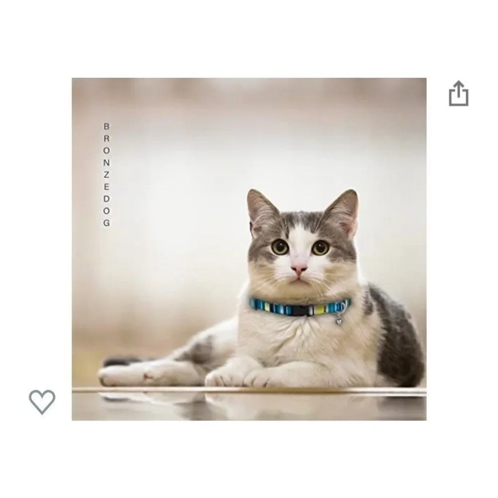 Cat Collar with Bell 2 PCS Aztec Pattern Safety Collars for Cats Kitten